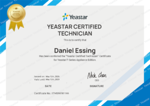 Yeastar Certified Technichian 2026 - 2029